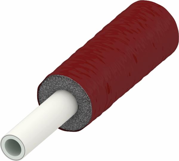 TECElogo Verbundrohr PE-RT/Al/PE-RT 20x2,25 mm vorgedämmt RS 6 mm rot Rolle je Meter 8702120 - Bild 1