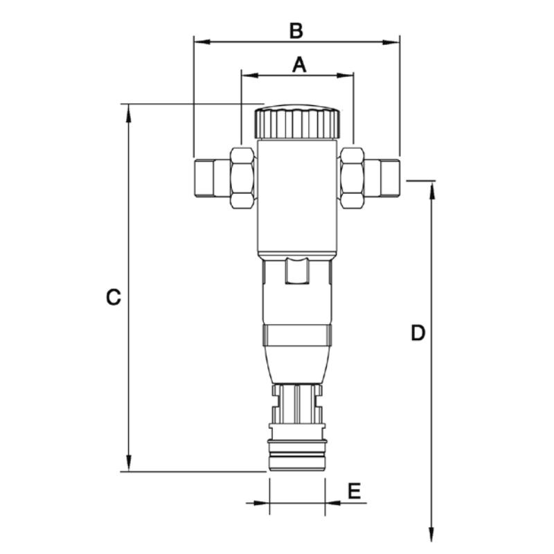 BWT Amadeus Eco RSF Rückspülfilter ohne Druckminderer DN 32 11/4'' komplett mit Anschlussflansch - Bild 3