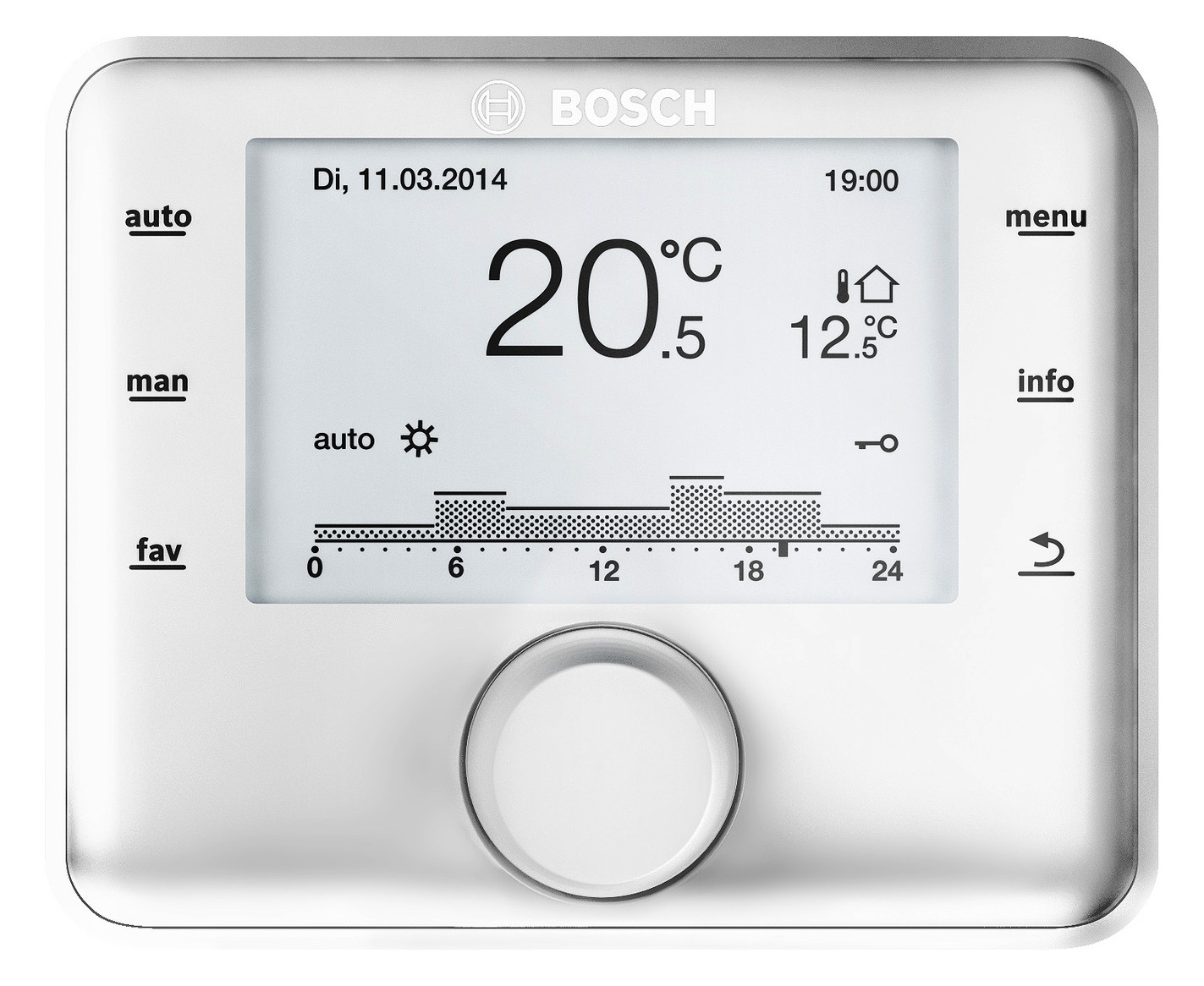 BOSCH außentemperaturgeführter Regler CW 400 für bis 4 Heizkreise und 2 WW-Ladekreise 7738114096 - Bild 1