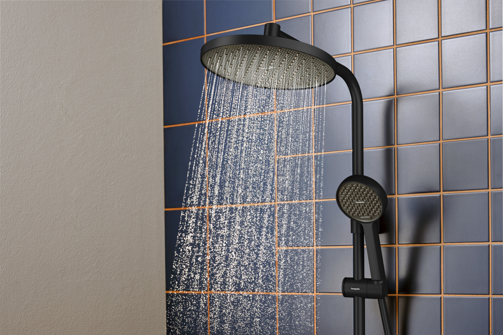 Hansgrohe Activera S Showerpipe 240 1jet EcoSmart mit Ecostat Fine matt schwarz
