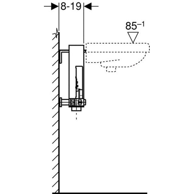 Geberit Kombifix Waschtisch Einlocharmatur 457.430.00.1 - Bild 4