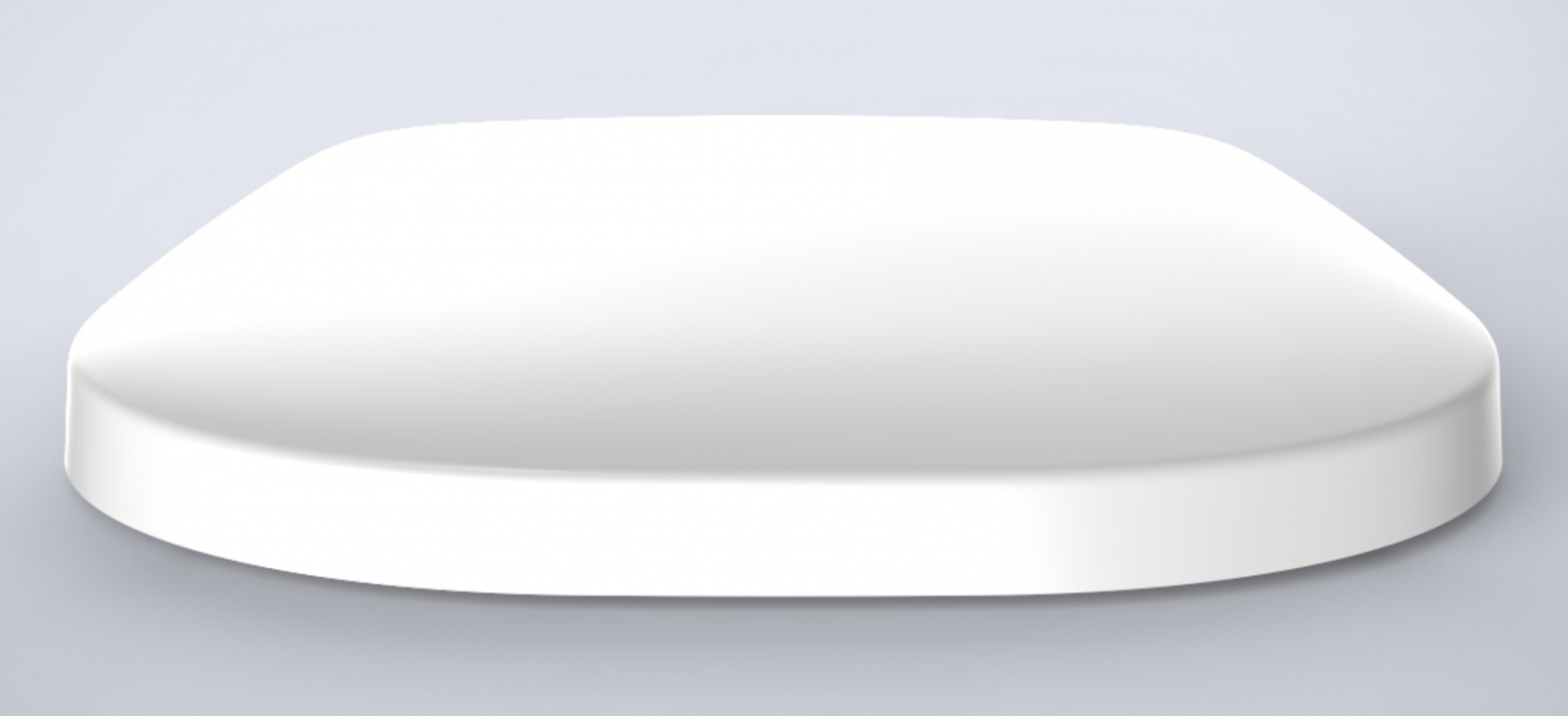 VIGOUR Urinaldeckel derby weiss abnehmbar Edelstahlscharniere Absenkautomatik, für DEUFFDOS - Bild 3