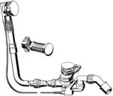 Viega Multiplex Trio F Ab- und Überlauf Bowdenzug 1070 mm MT5 verchromt 6145.6 - Bild 2