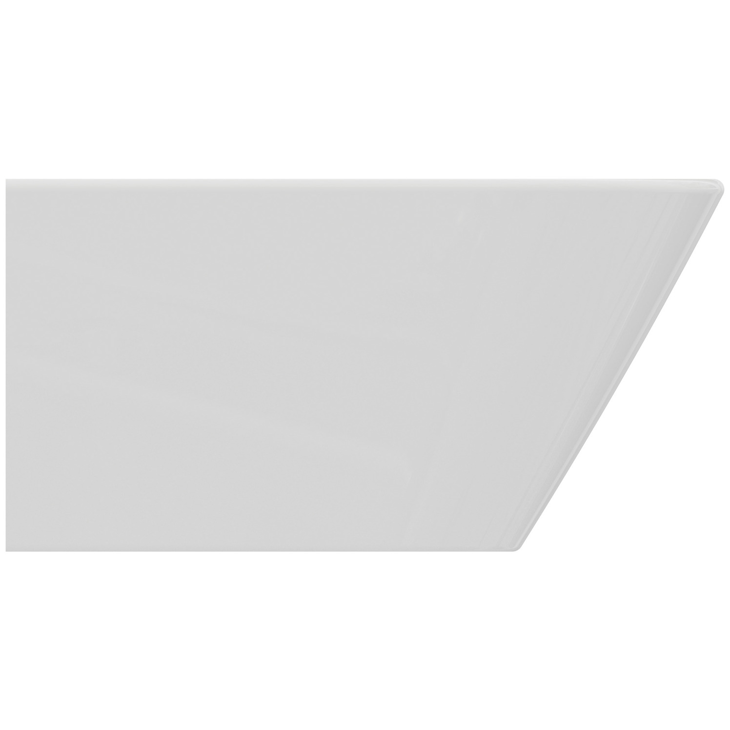 VIGOUR Wand-Bidet derby V3 weiß mit Hahnloch und Überlauf, verdeckte Befestigung u. PflegetetctPlus