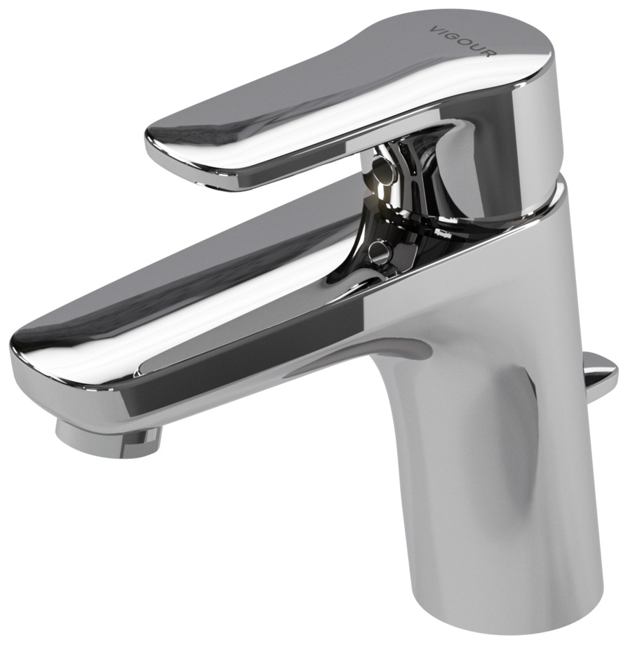 VIGOUR Einhand-Waschtischbatterie derby V3 mit Ablaufgarnitur verchromt