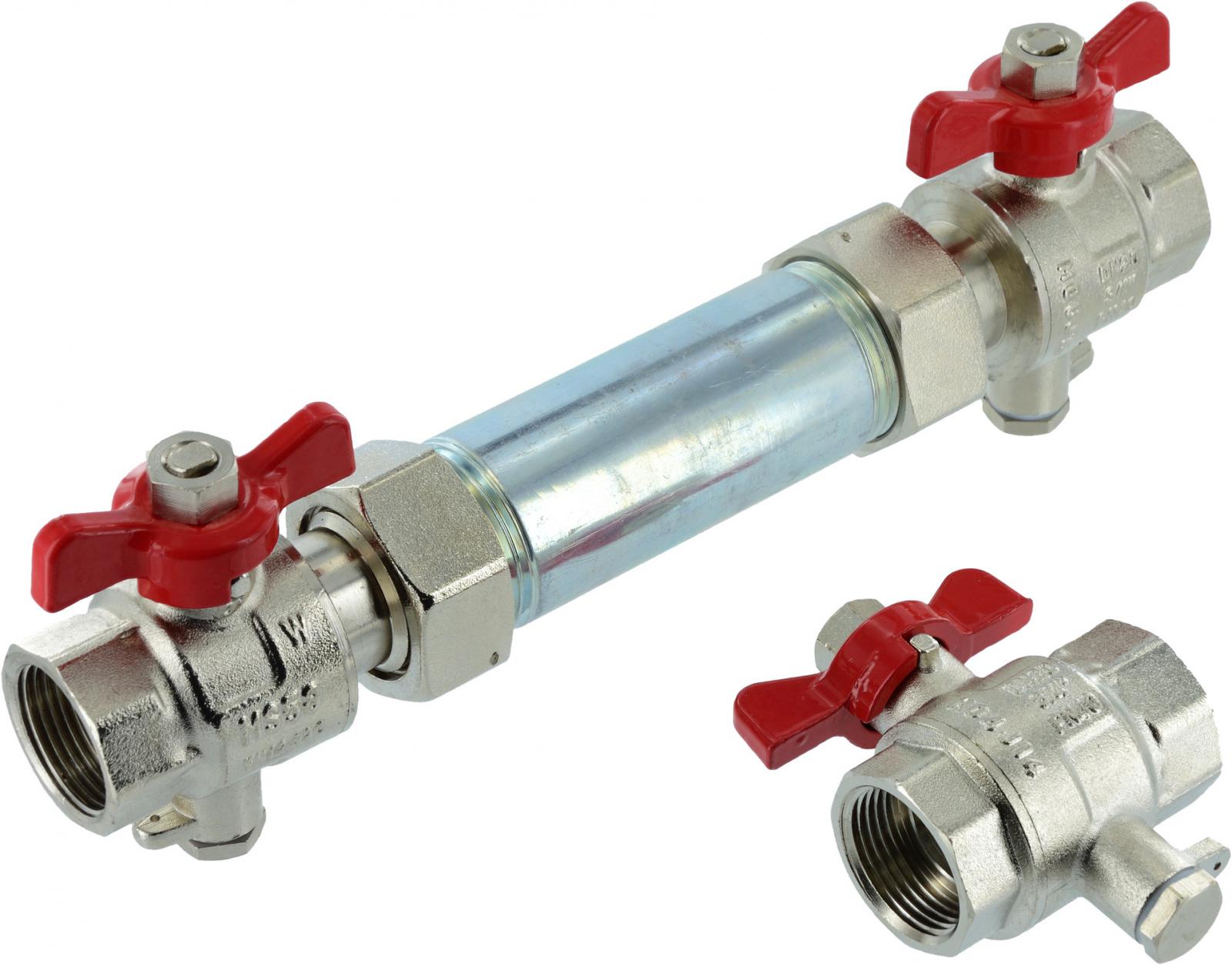 Sensus MID Einbausatz MES R 3/4'' Baulänge 105 für PolluTherm senkrecht Qp 0,6-2,5 PN16 - Bild 1