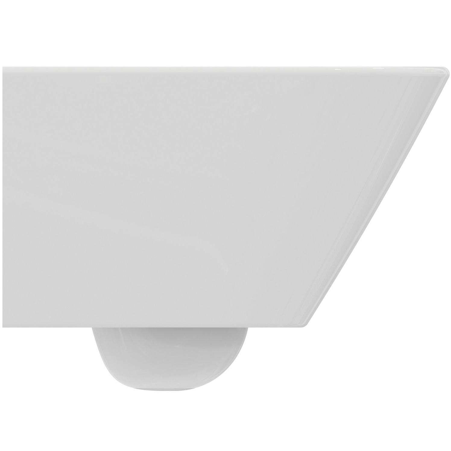 VIGOUR Wand-Tiefspül-WC derby V3 verkürzt 48cm PflegetectPlus weiss, spülrandlos, verdeckte Befest.