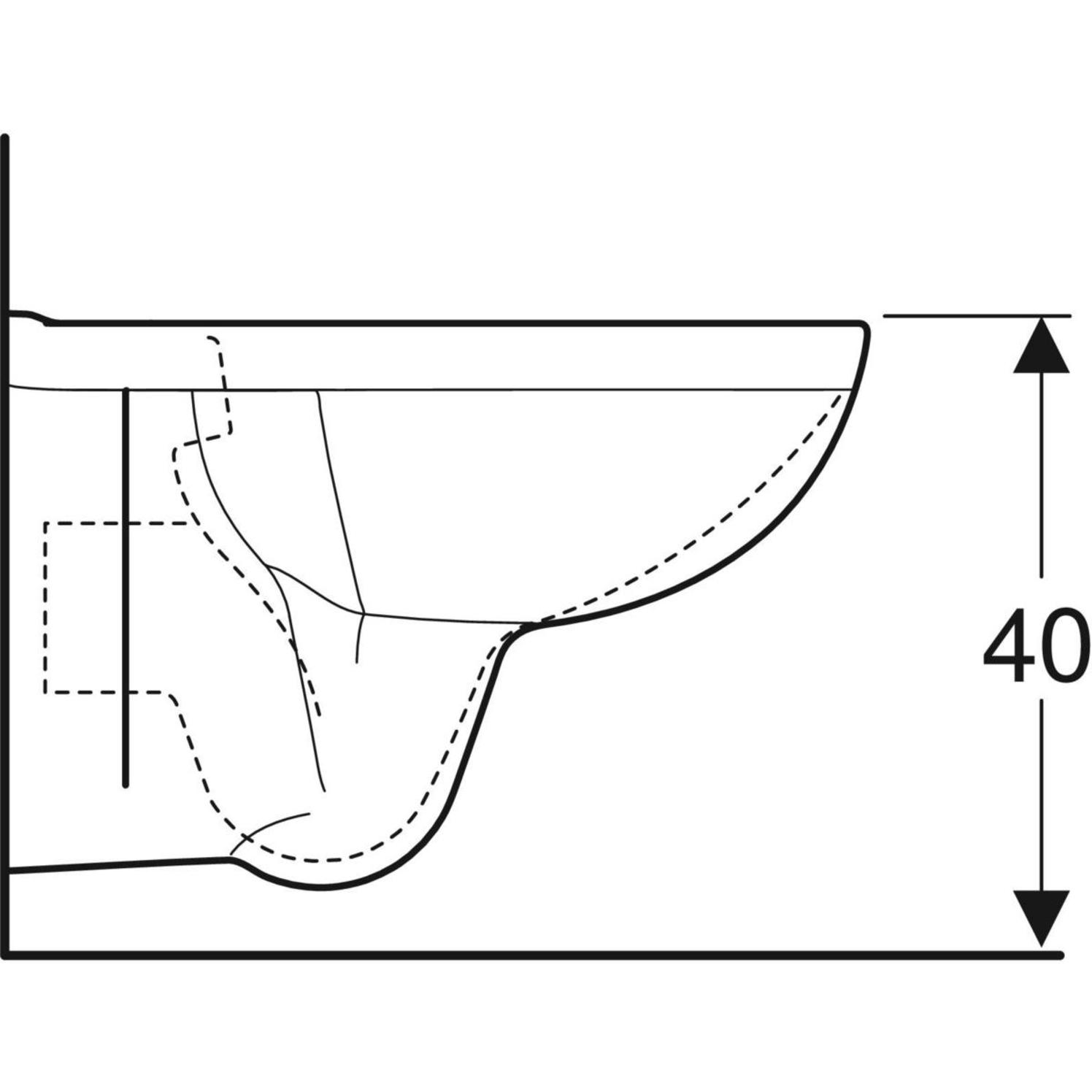 Geberit Wand-Tiefspül-WC PARIS 520x355mm weiß 501.734.00.1 - Bild 3