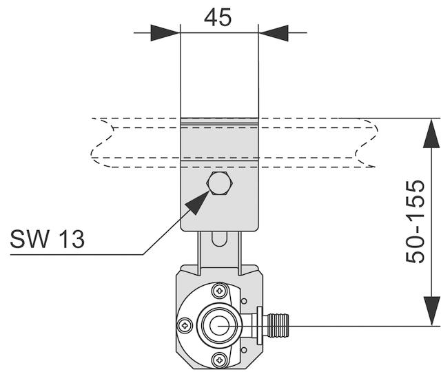 TECEprofil Armaturenanschluss mit Wandscheibe TECE 1/2 x 1/2'' aus Rotguss 9.020.004 - Bild 2