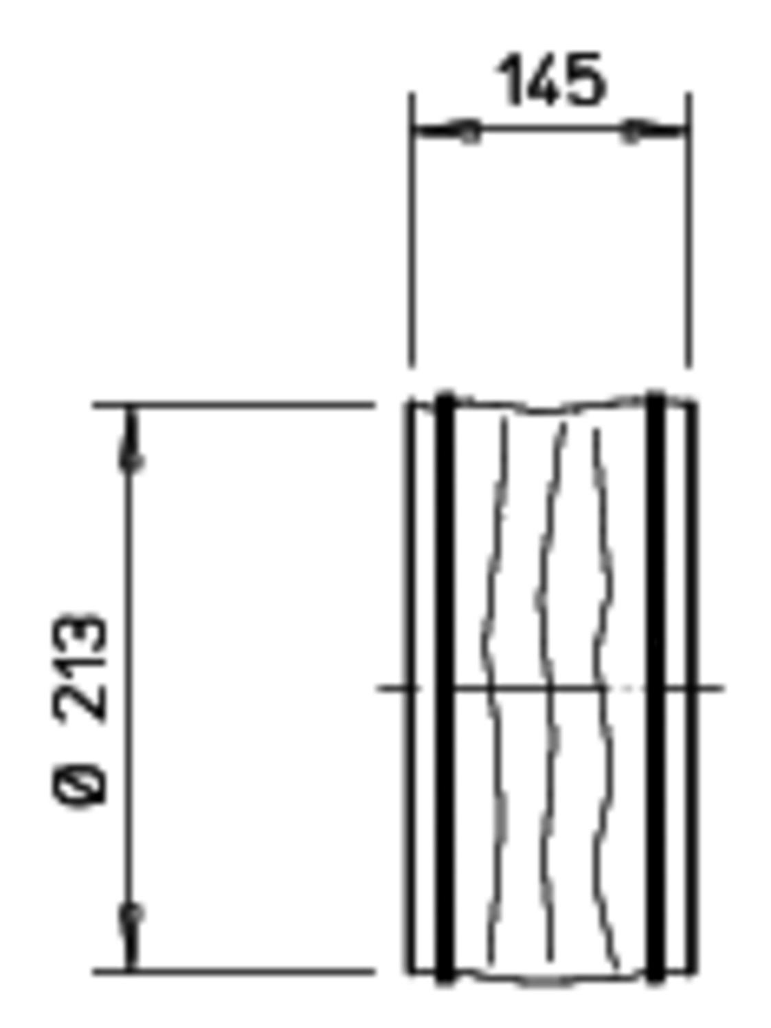 Helios Flexible Verbindungsmanschette FM 200 mit 2 Schlauchschellen Nr. 1670 - Bild 2