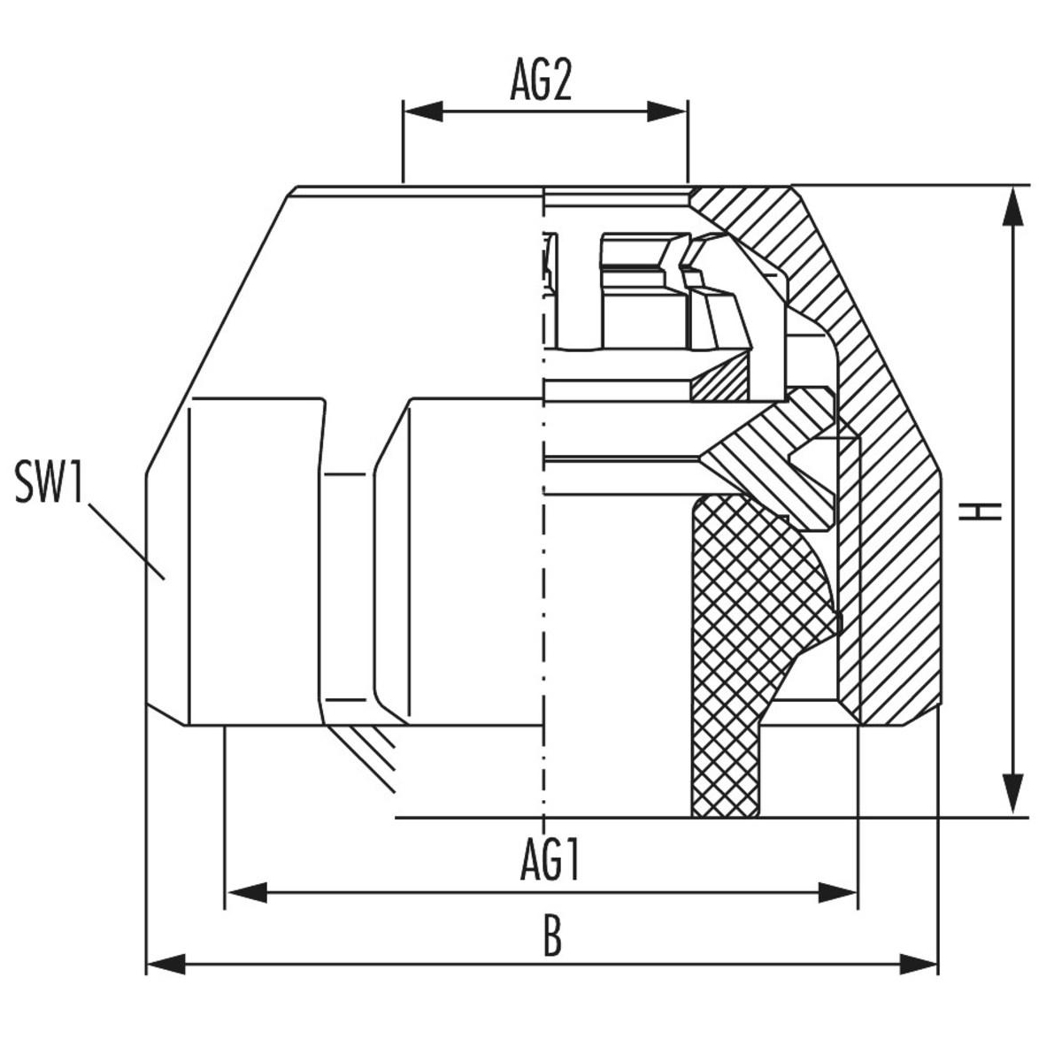 Hummel MKV-K Klemmverschraubung G 3/4 für KS-/Verbundrohr 17x2 mm, 2er Set 2862170201 - Bild 3