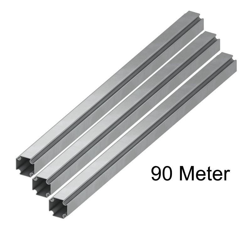 TECEprofil Profilrohr 33 x 33 mm verzinkt 9000000 in Stangen je 4,5 Meter (Paket 90m) - Bild 1