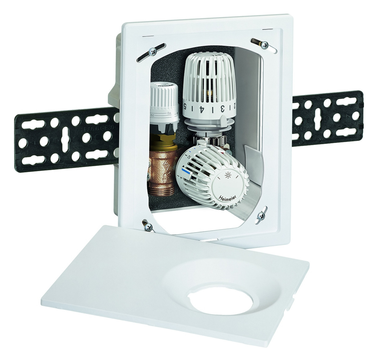 Heimeier UP-Kasten Multibox Eclipse K-RTL mit Thermostatventil und RTL, weiß 9317-00.800 - Bild 1