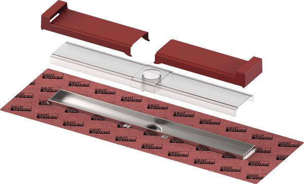 Duschrinne Evo 1000 mm Rinnenkörper gerade, befestigte Seal System Dichtmanschette - Bild 1