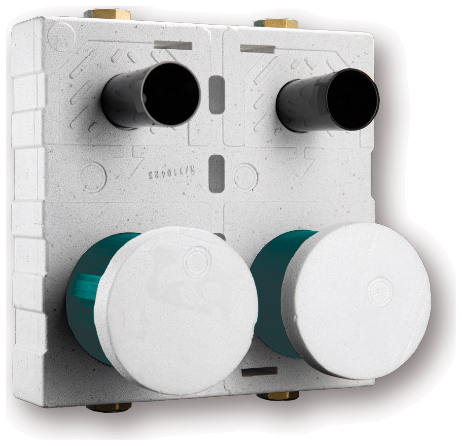 Wittigsthal Wasserzählermodul UP-fix Clever easy 20/2-A DUO für 2 Wasserzähler Allmess MES 3-K/W - Bild 1