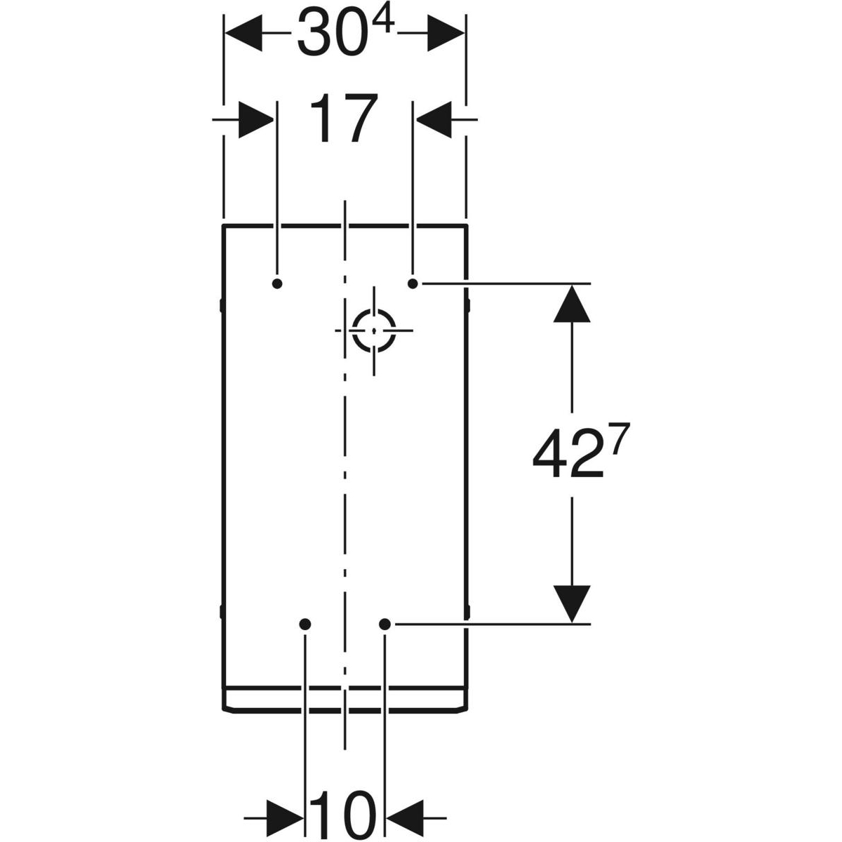 Geberit GIS Einbaukasten für Elektro-Durchlauferhitzer 461.075.00.1 - Bild 2