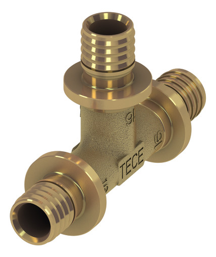 TECEflex T-Stück Dim. 20 x 20 x 20, Siliziumbronze 710120 - Bild 1