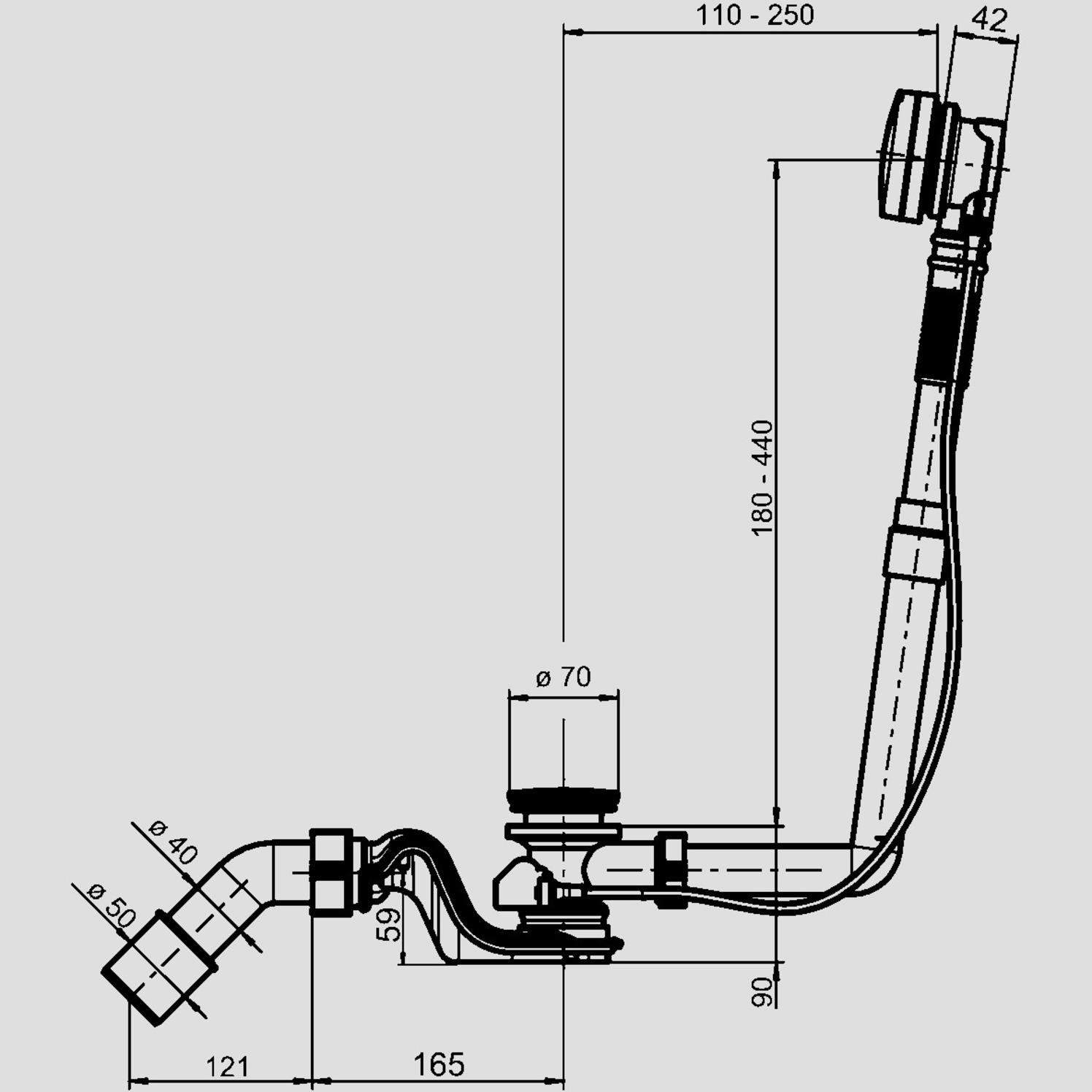 SANIT Ab- und Überlaufgarnitur SWING neuer Geruchsverschluss inkl. Farbset verchromt 35.330.00..0000 - Bild 2