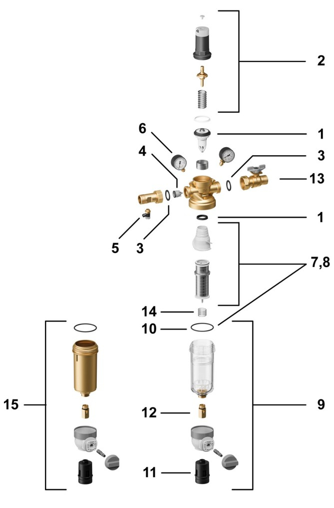 Resideo Ventil-Austauschsatz D06FA-11/2 komplett (1 1/2'' und 2'') für D06FA, FKN74 und HS10S