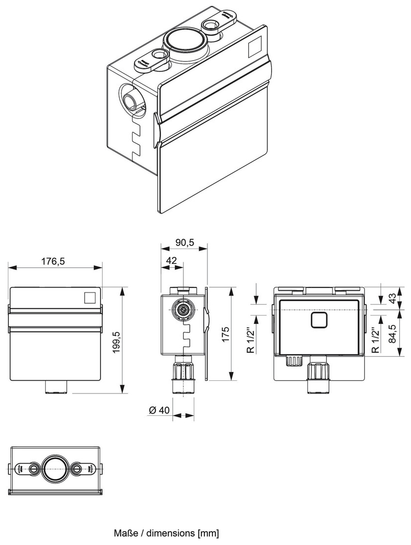 Füllcombi CA A24 DN 15 (1/2'') mit Manometer 360 Grad drehbar 6828.15.888 - Bild 2