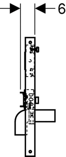 Geberit Duofix Waschtisch-Traverse Einlocharmatur 111.464.00.1