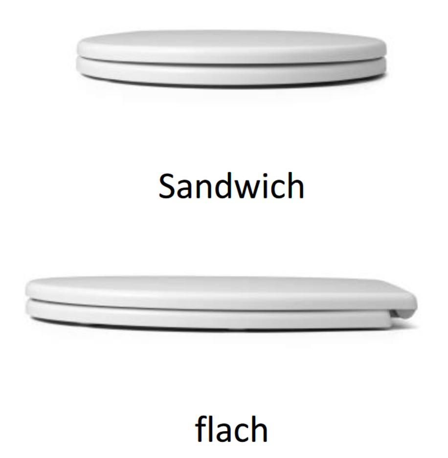 WC-Sitz one mit Deckel, weiß, mit Edelstahl-Scharnieren - Bild 4