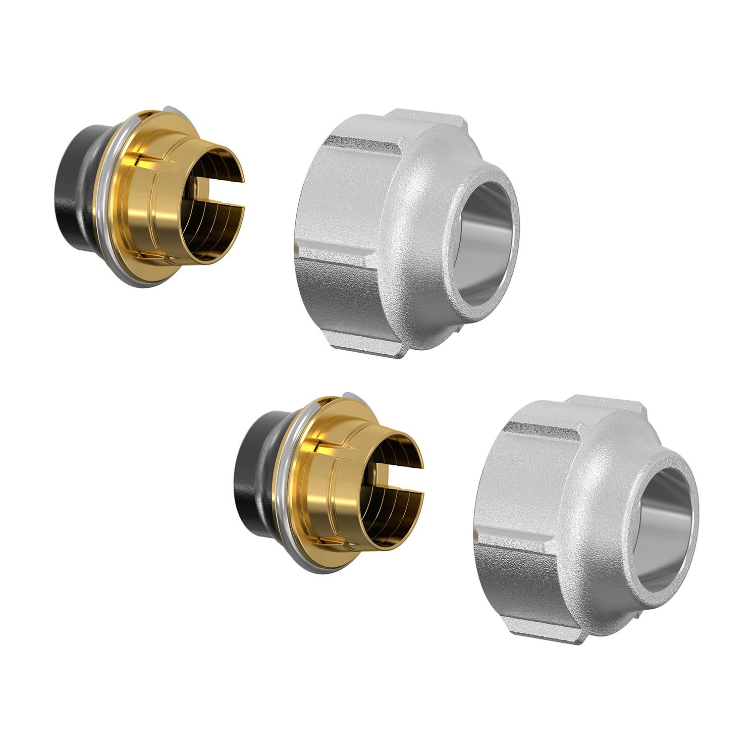 Simplex Klemmverschraubung-Set A11 15x1mm x G3/4i Eurokonus, für Kupfer und Weichstahlrohre - Bild 1