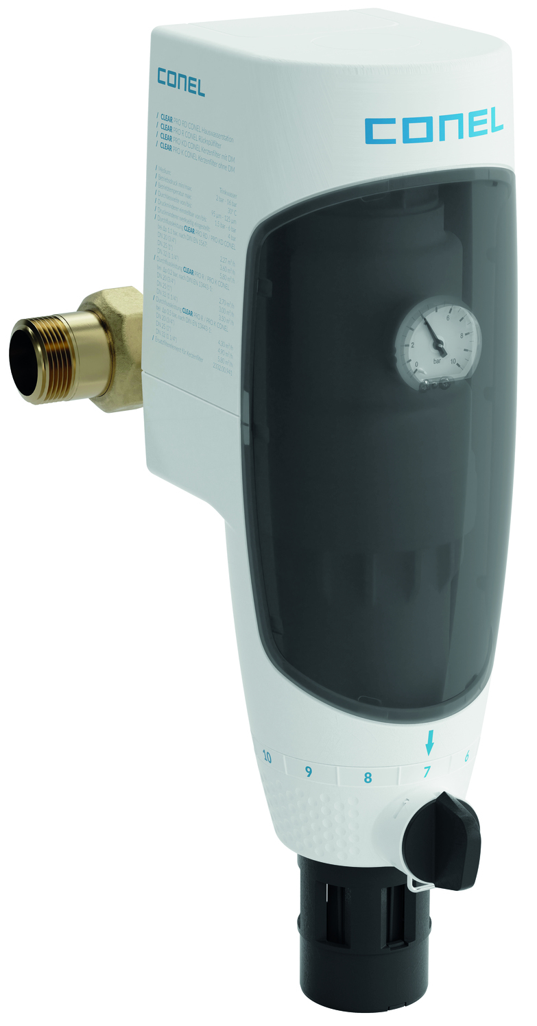 CONEL Hauswasserstation CLEAR PRO RD 2'' Rückspülfilter mit Druckminderer und Einbaudrehflansch - Bild 1