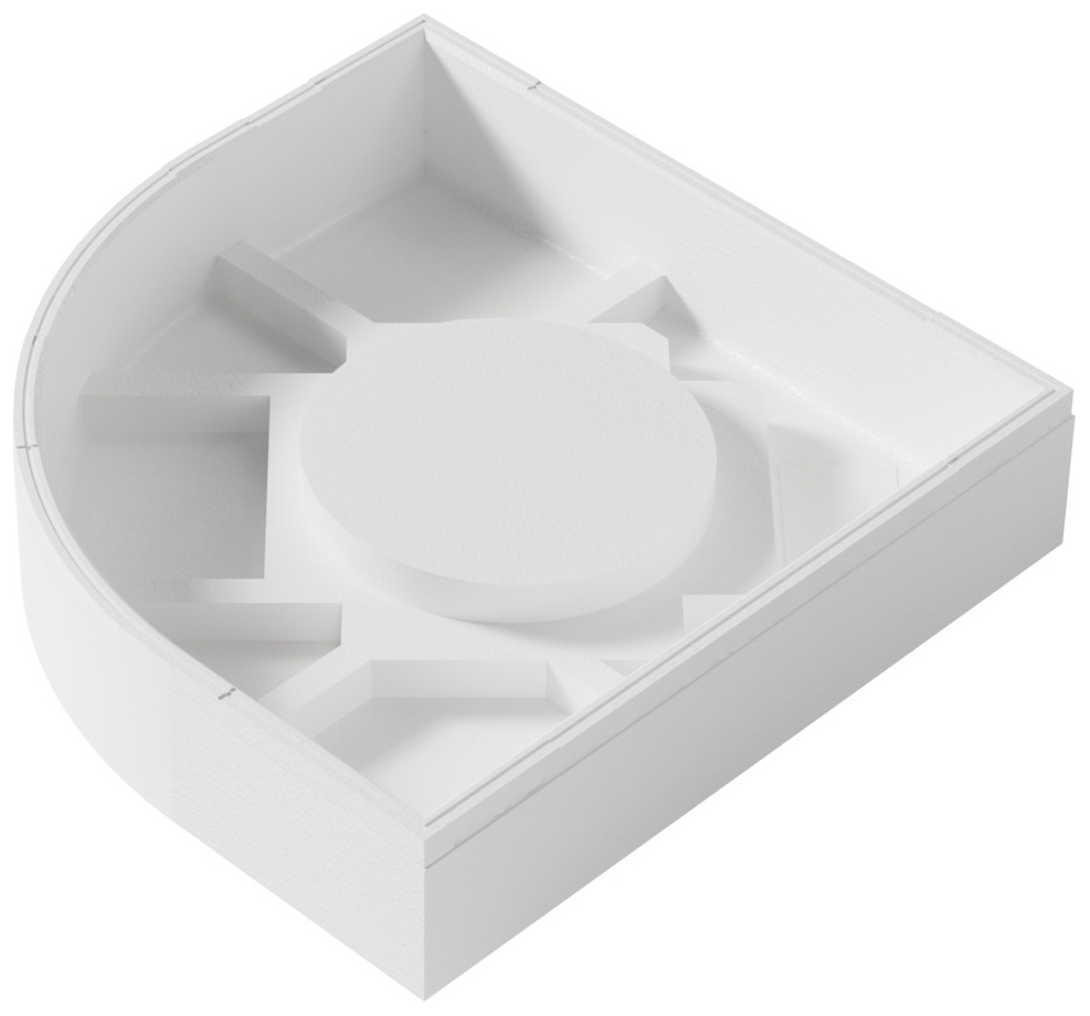 VIGOUR Wannenträger für Viertelkreis-Duschwanne one 80x80x6.5cm Höhe 17cm - Bild 1