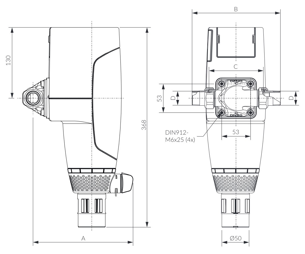 CONEL Hauswasserstation CLEAR PRO RD 1 1/4'' Rückspülfilter mit Druckminderer und Einbaudrehflansch - Bild 2
