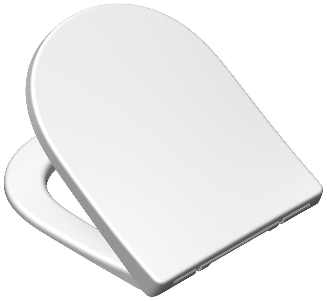 VIGOUR Wand-Tiefspül-WC derby V3 Kompakt 48cm PflegetectPlus weiss, mit Spülrand, Absenkautomatik