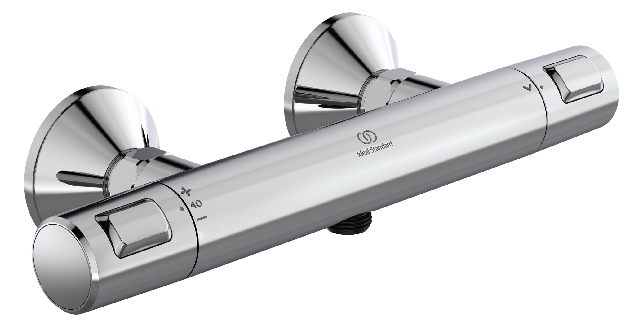 Ideal Standard Brausethermostat Ceratherm T25 chrom, Ausladung 80mm A7201AA - Bild 1