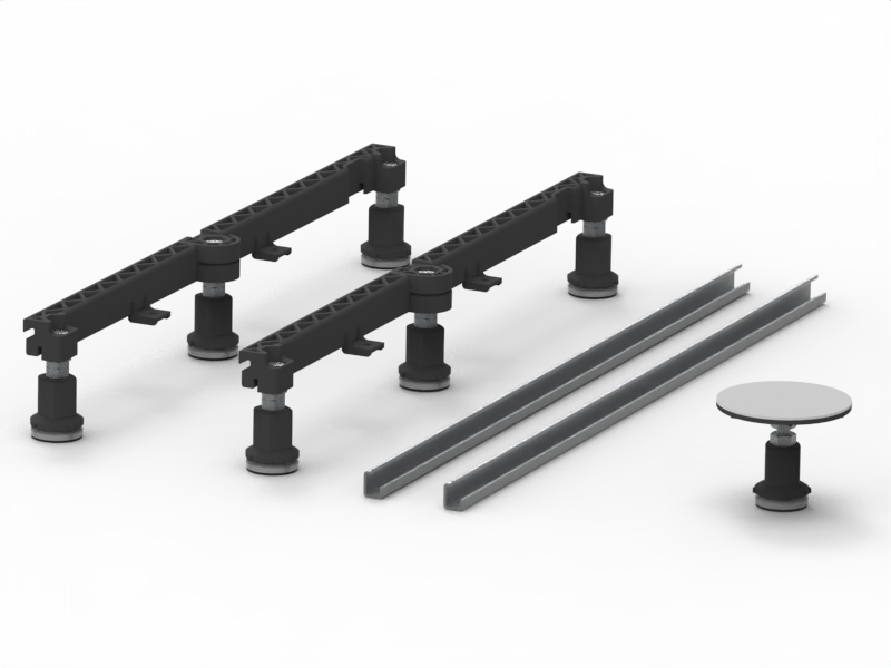 Mabo Erweiterungs-Set 2000mm für EVO 1200, für Mineralguss- und Acrylwannen bis 125x200cm  - Bild 1