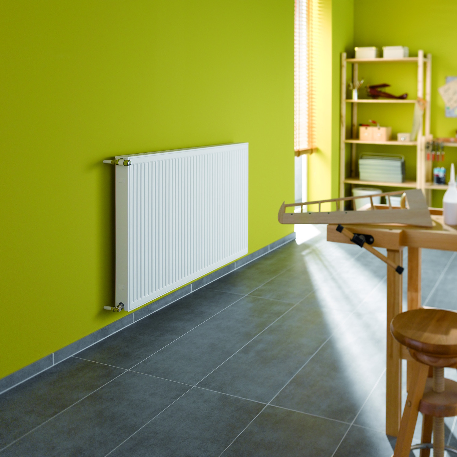 Kermi Flachheizkörper therm-x2 Profil-K Typ 22 600x1200mm Kompaktheizkörper inkl. Bohrkonsolenset