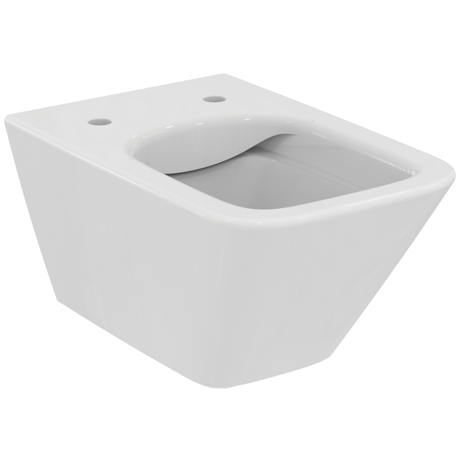 VIGOUR Wand-Tiefspül-WC derby V3 edge PflegetectPlus weiss, spülrandlos, verdeckte Befestigung