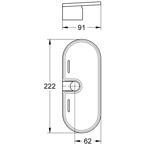 Grohe Tempesta Neu Ablage EasyFix Acryl 27596000