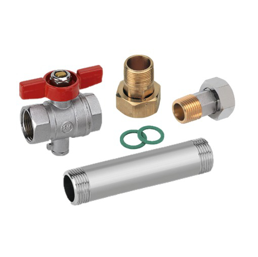 Wasser-Geräte Einbausatz für Wärmezähler QN 0,6/1,5 - Direktmessung, BL 110 mm  - Bild 1