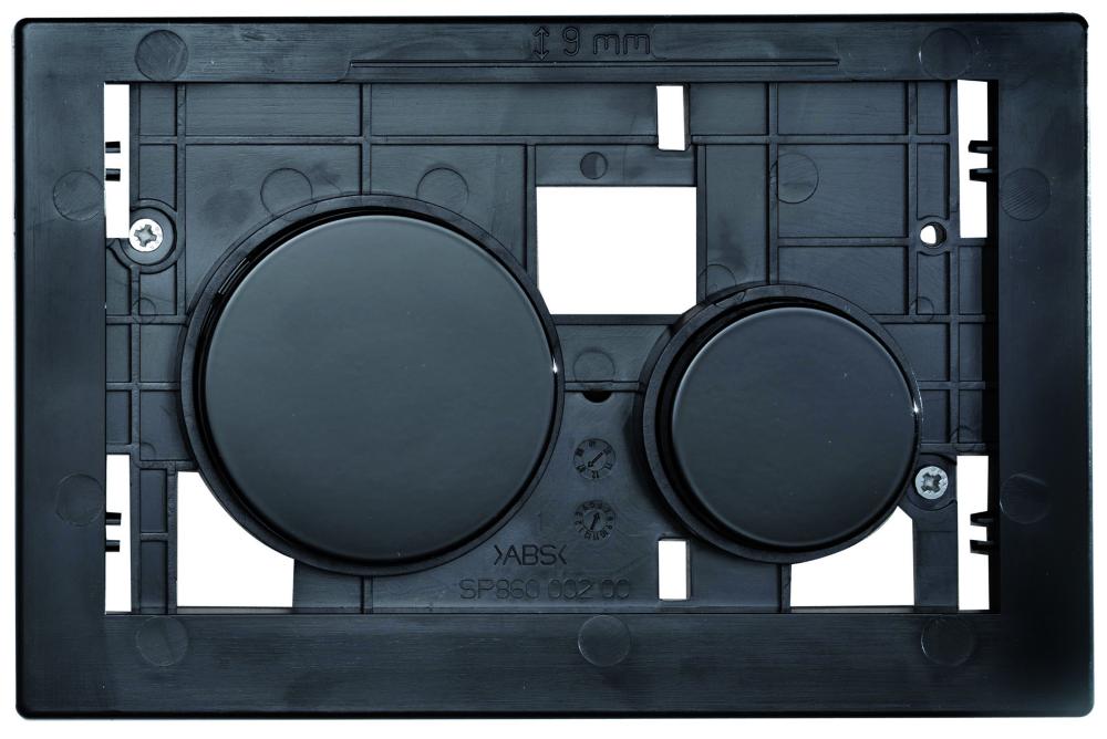 TECEloop Betätigungseinheit für WC-Betätigungsplatte, Tasten schwarz 9240667 - Bild 1