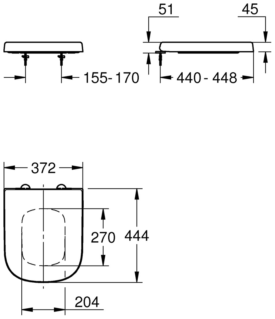GROHE WC-Sitz Euro Keramik mit Deckel Soft Close alpinweiß mit Absenkautomatik 39330002 - Bild 2