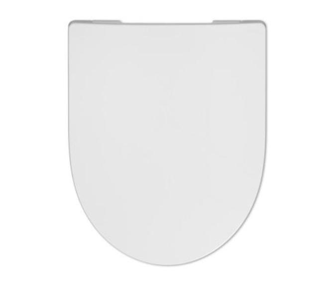 VIGOUR WC-Sitz derby rund weiss, mit Edelstahlscharnier, abnehmbar, mit Absenkautomatik - Bild 3