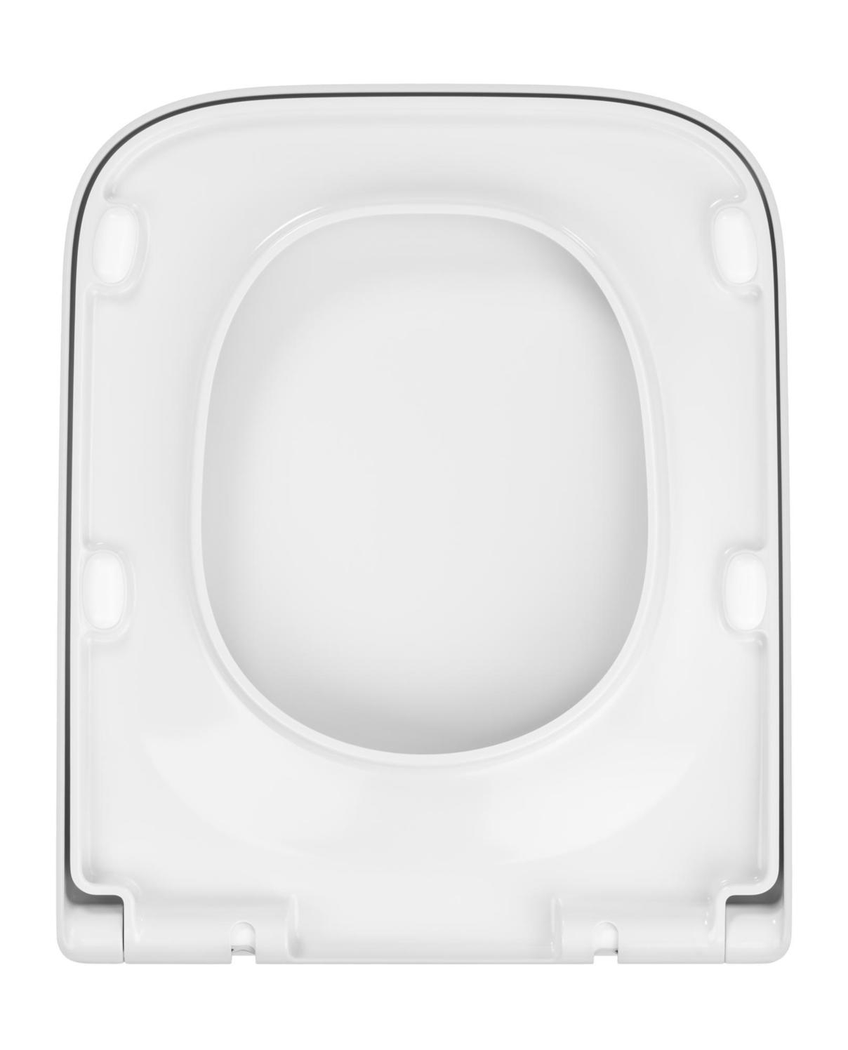 VIGOUR WC-Sitz derby V3 edge Kompakt abnehmbar mit Absenkautomatik