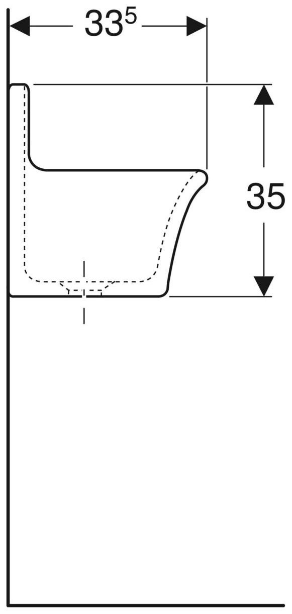 Geberit Publica Ausgussbecken 45x36x33,5cm ohne Überlauf weiß 367200000 - Bild 5