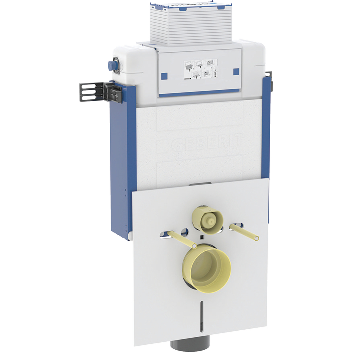 Geberit Kombifix Spülkasten Omega 110.000.00.1 Bauhöhe 82cm, Betätigung von oben/vorn