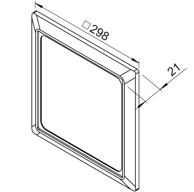 Helios Ausgleichsrahmen ELS-AGR 8193 für Unterputz-Gehäusen und ELS-Innenfassade - Bild 2