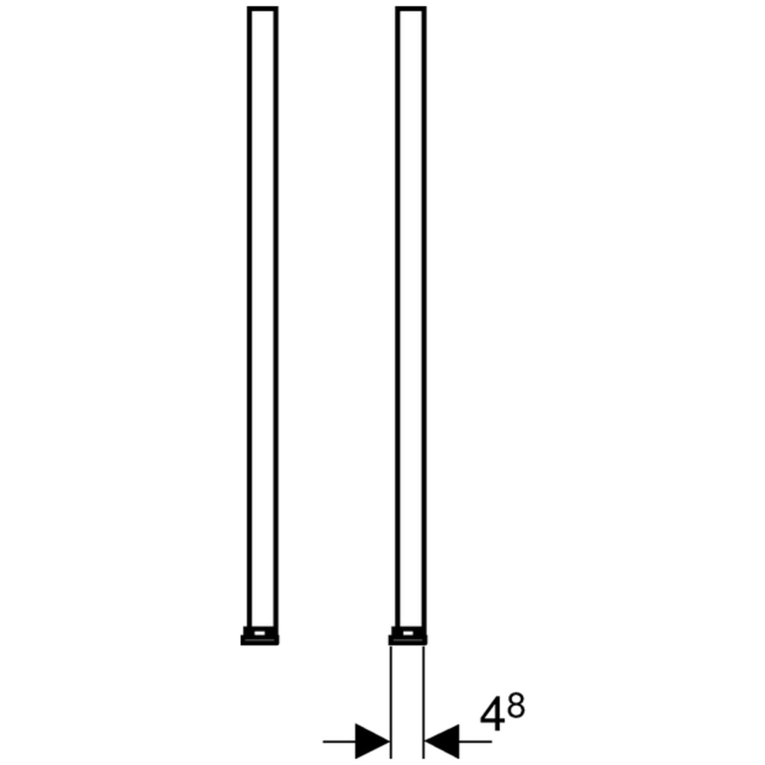 Geberit Fußverlängerungsset Duofix für Fußbodenaufbau 20-40 cm verstärkt 111.848.00.1 - Bild 3