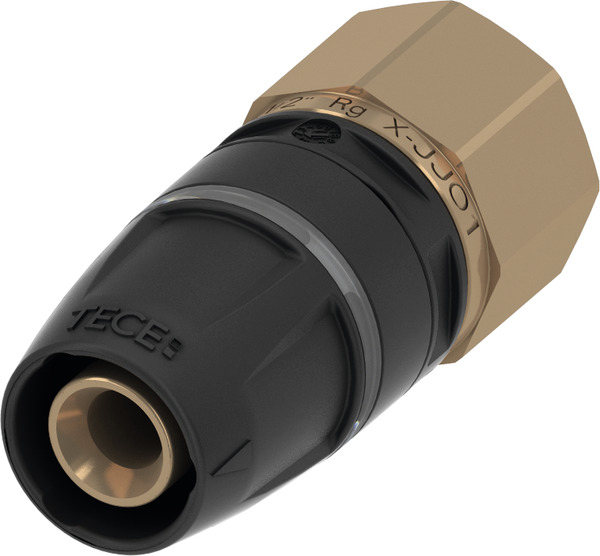 TECElogo-Push Übergangsmuffe 20 mm x 3/4'' IG Rotguss/Siliziumbronze 8713004 - Bild 1