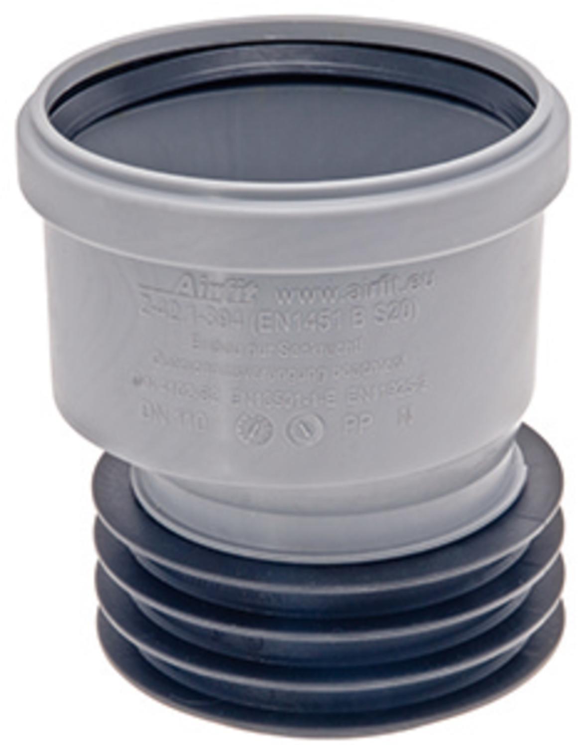 Airfit Steckmuffe-Plus DN 75x75 konzentrisch aus PP für dickwandige Rohre 7575S - Bild 2