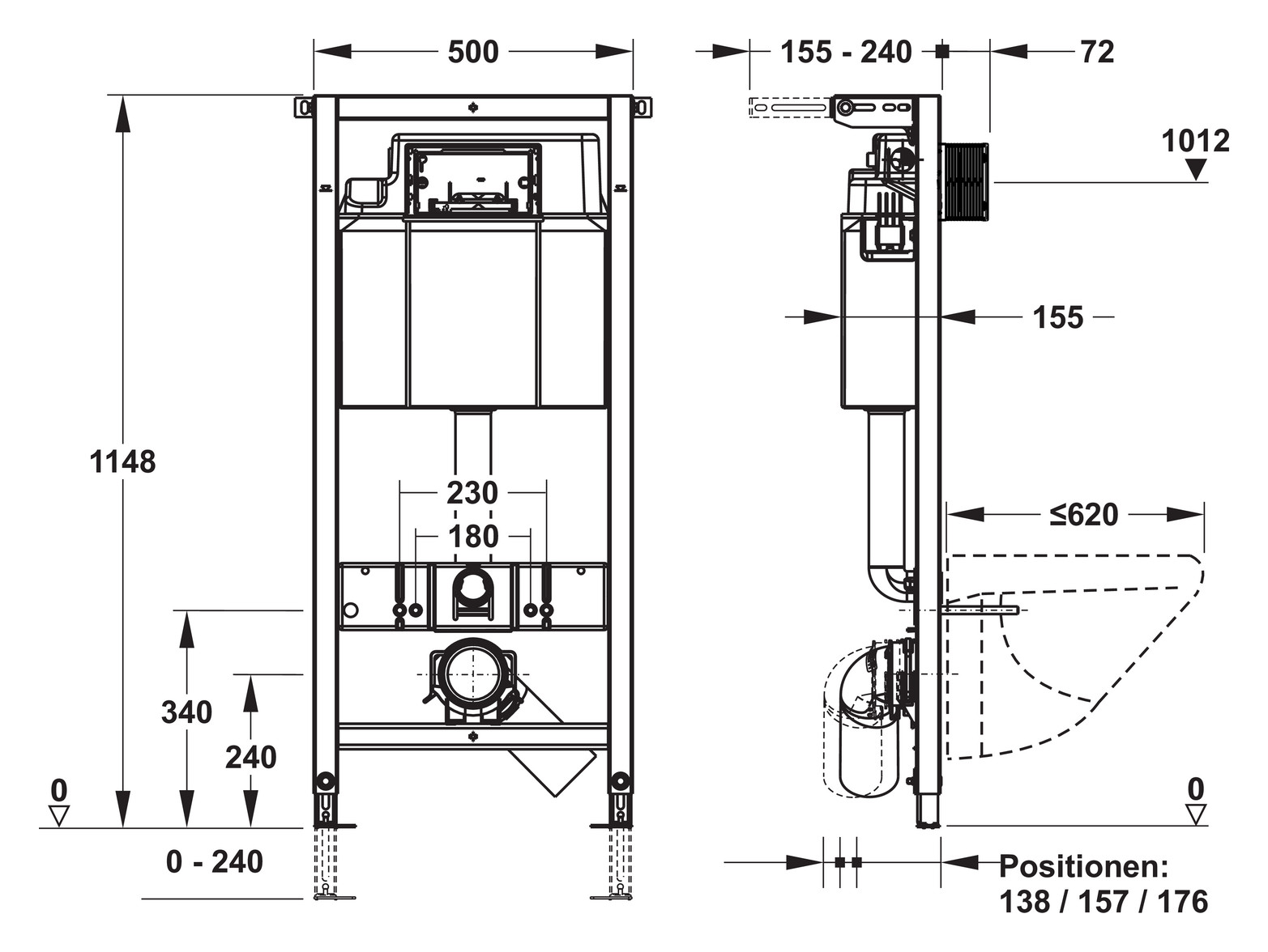 MEPA nextVIT WC-Element Spülkasten Typ P31 Objekt, Bauhöhe 120 cm, inklusive Wandwinkel 512330 - Bild 2
