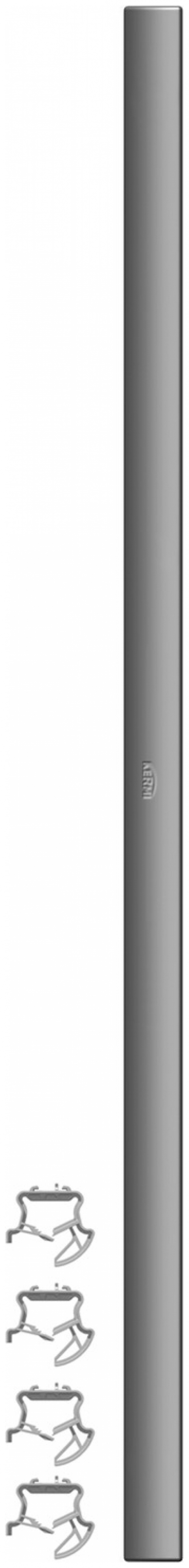 Kermi seitliche Abdeckung Verteo für Typ 20/21 (64 mm), Höhe 1800 mm, weiß - Bild 1