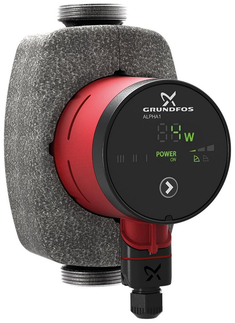 GRUNDFOS Hocheffizienz Umwälzpumpe ALPHA1 25-60 N Edelstahl 180mm, G 1 1/2, 99160424 - Bild 1